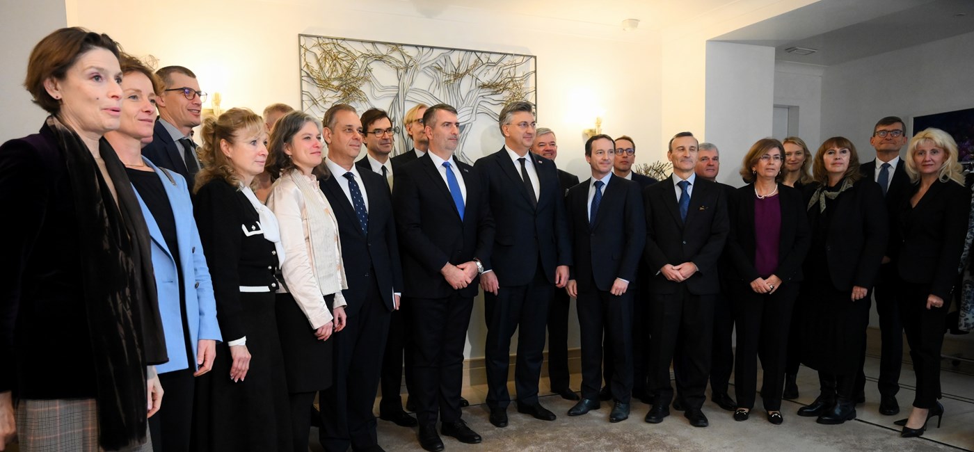 Plenković na redovitom susretu s veleposlanicima država članica EU u povodu završetku mađarskog predsjedanja Vijećem EU