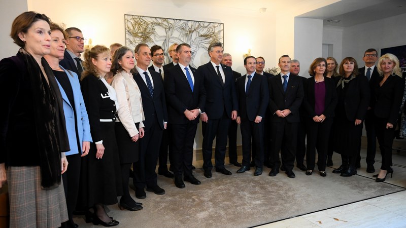 Plenković na redovitom susretu s veleposlanicima država članica EU u povodu završetku mađarskog predsjedanja Vijećem EU