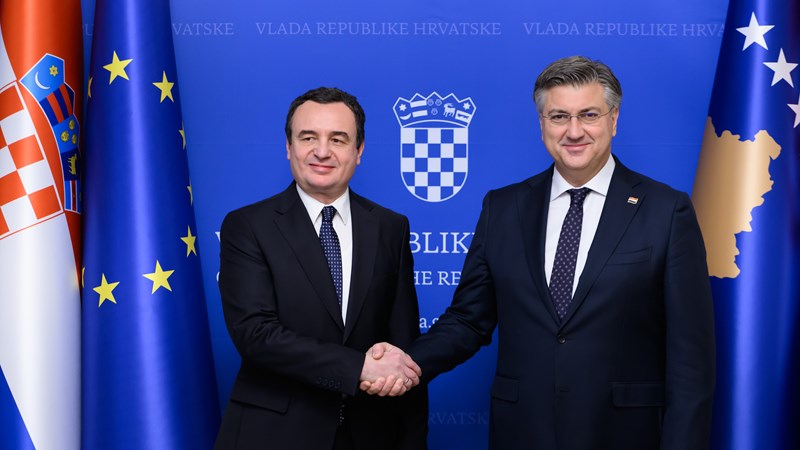 Plenković i Kurti: Hrvatsku i Kosovo povezuju prijateljski i partnerski odnosi