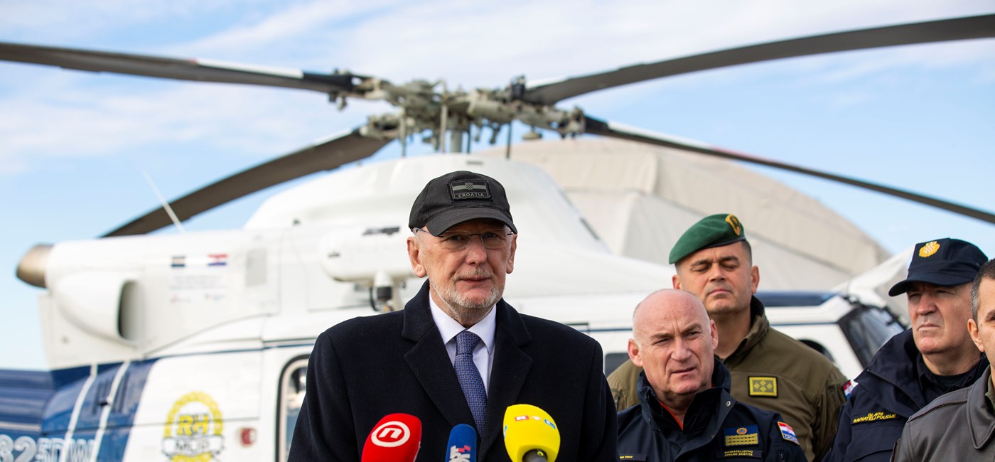 Božinović: Nabavom helikoptera okrećemo novu stranicu sustava zaštite i spašavanja