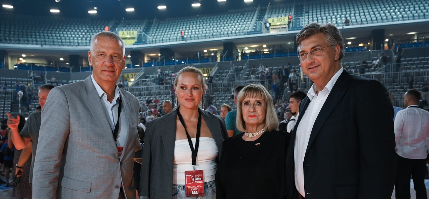 Plenković na Memorijalnoj utakmici u sjećanje na Dražena Petrovića: Bio je jedan, jedinstven i najveći