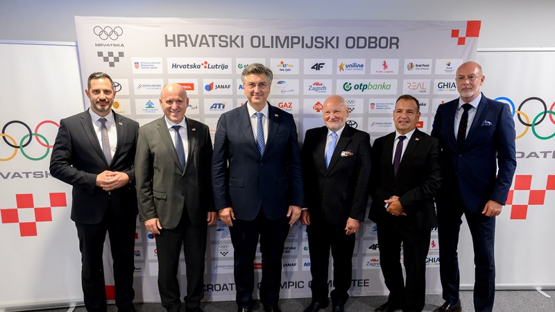 Predsjednik Vlade Plenković posjetio novo sjedište Hrvatskog olimpijskog odbora
