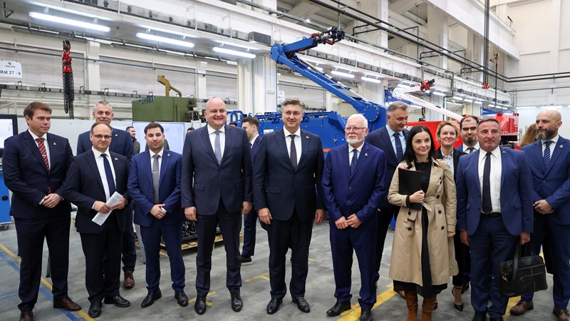 Plenković obišao novo DOK-ING-ovo postrojenje, inovaciju na svjetskoj razini koja otpadni mulj pretvara u vodik