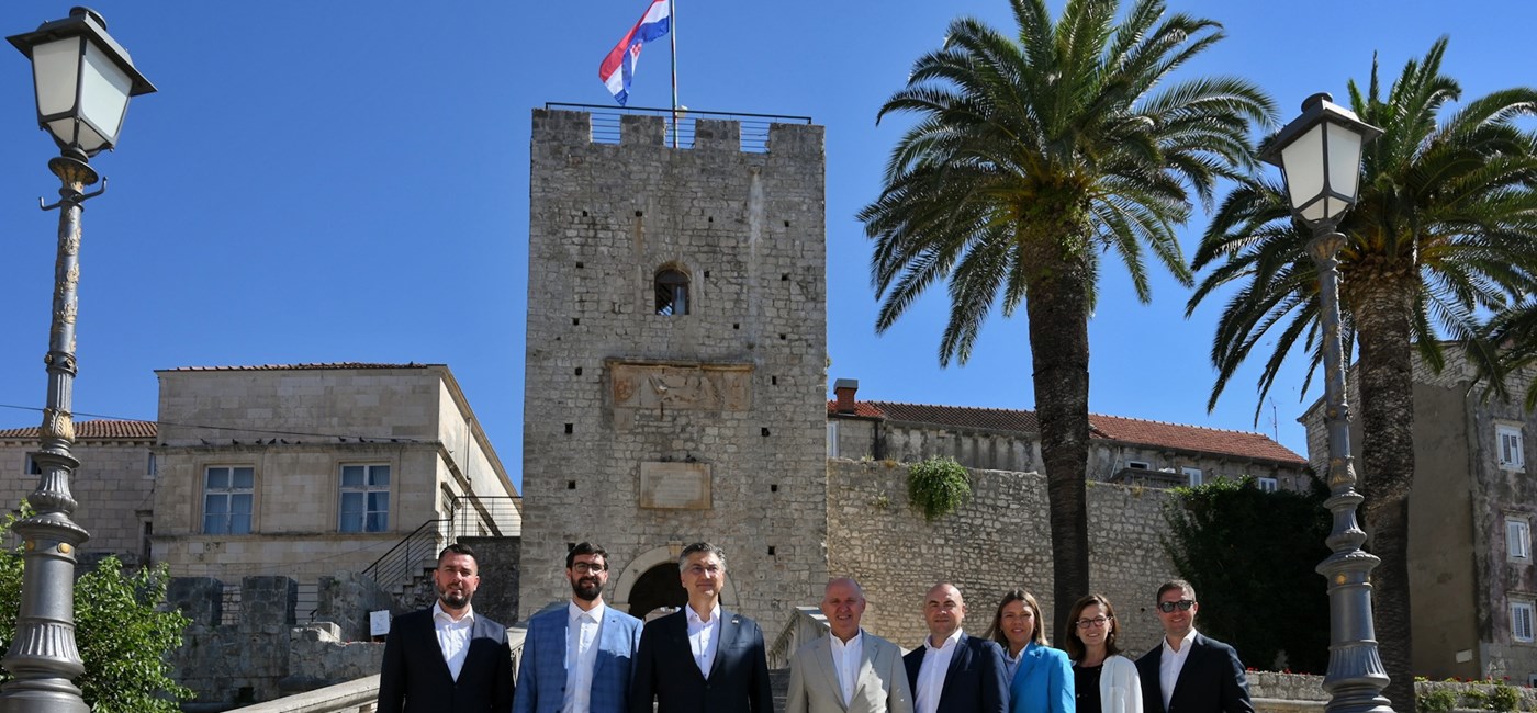 Plenković u posjetu Korčuli: Vlada vodi snažnu politiku ravnomjernog regionalnog razvoja s posebnim naglaskom na otoke