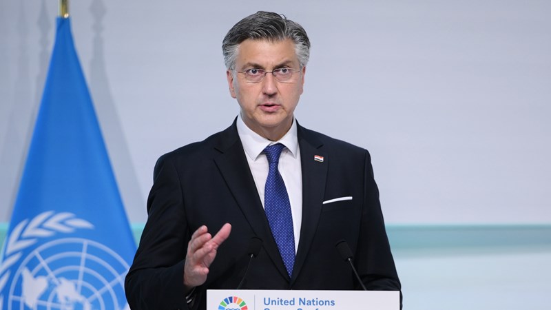 Plenković: Brzom i odlučnom zajedničkom akcijom moramo zaštititi oceane kako bismo spasili čovječanstvo i planet