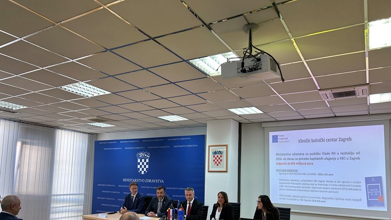 Za opremanje KBC-a Zagreb 20 milijuna eura, ukupno za infrastrukturu i opremanje zdravstvenog sustava 2,5 milijardi eura