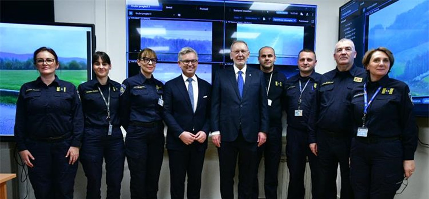 Deputy PM Božinović with European Commissioner for Home Affairs and Migration Magnus Brunner