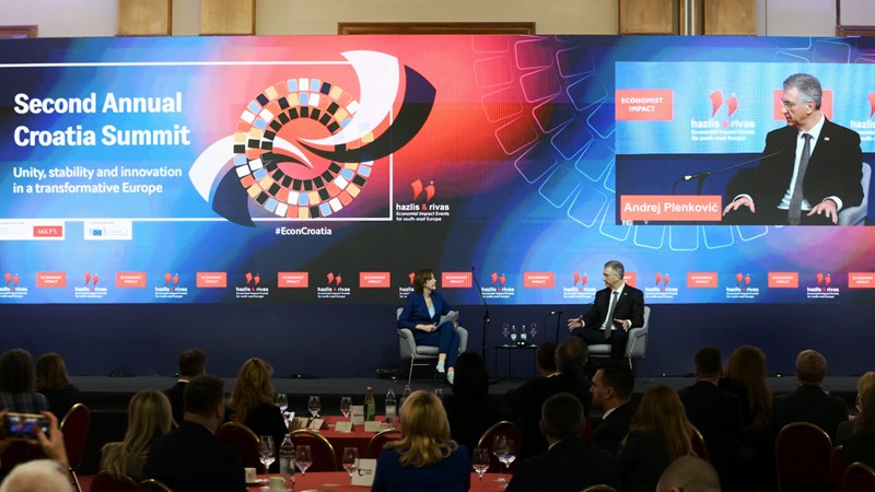 Plenković na summitu The Economista o prioritetima Vlade, proširenju EU, obrani i globalnoj sigurnosti