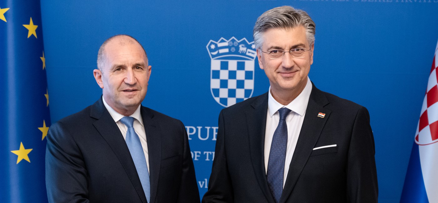 Predsjednik Vlade Plenković s predsjednikom Bugarske Radevom