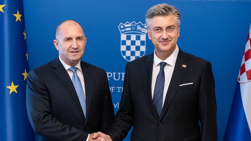 Predsjednik Vlade Plenković s predsjednikom Bugarske Radevom