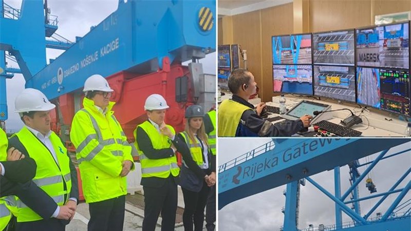 Rijeka Gateway terminal: Instalirana ključna oprema, građevinski radovi pri kraju