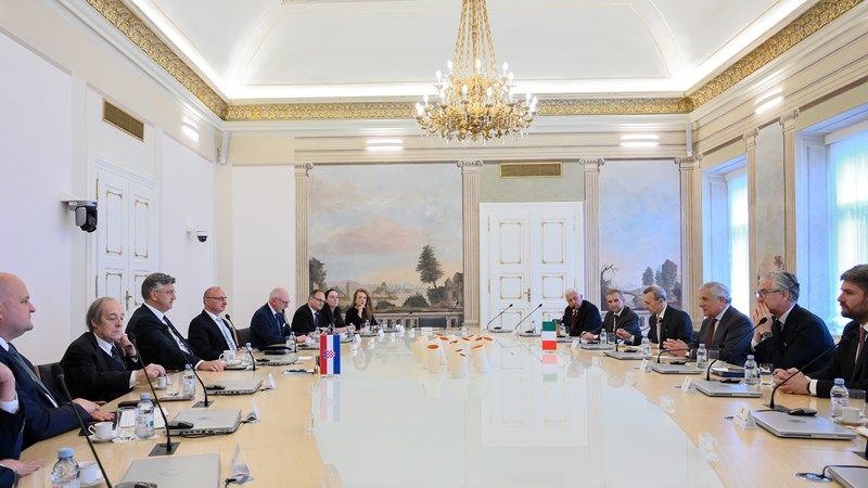 Plenković i Tajani potvrdili partnerske i dobrosusjedske odnose Hrvatske i Italije