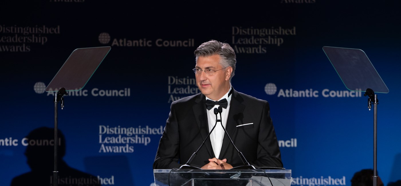Plenković: Atlantic Council award is a recognition for Croatia and the Croatian people