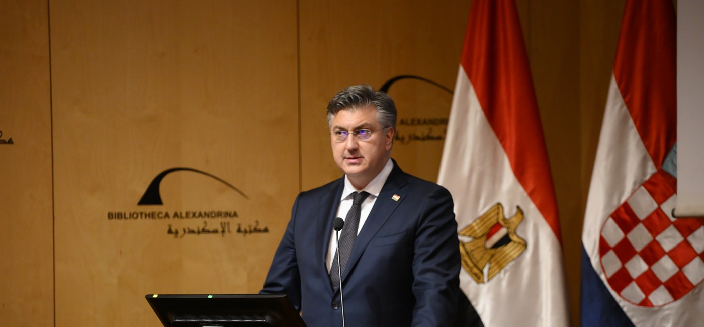 Plenković u Aleksandriji: Mediteran nije more koje nas razdvaja, već zajedničko naslijeđe koje nas ujedinjuje