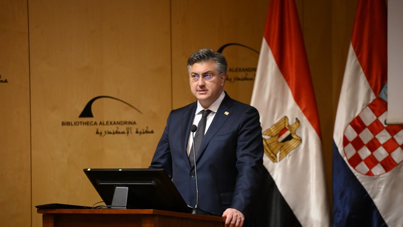 Plenković u Aleksandriji: Mediteran nije more koje nas razdvaja, već zajedničko naslijeđe koje nas ujedinjuje