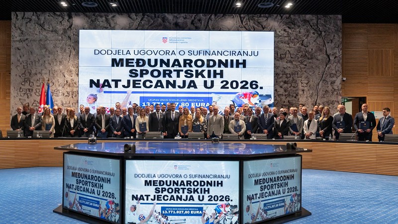 Snažna i sustavna podrška sportu: Ove godine za međunarodna sportska natjecanja dodijeljeno 16 milijuna eura