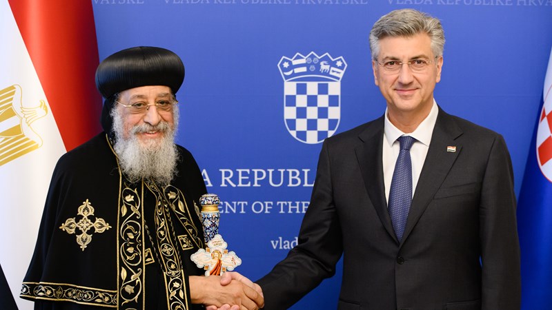 Predsjednik Vlade s poglavarom Koptske pravoslavne Crkve
